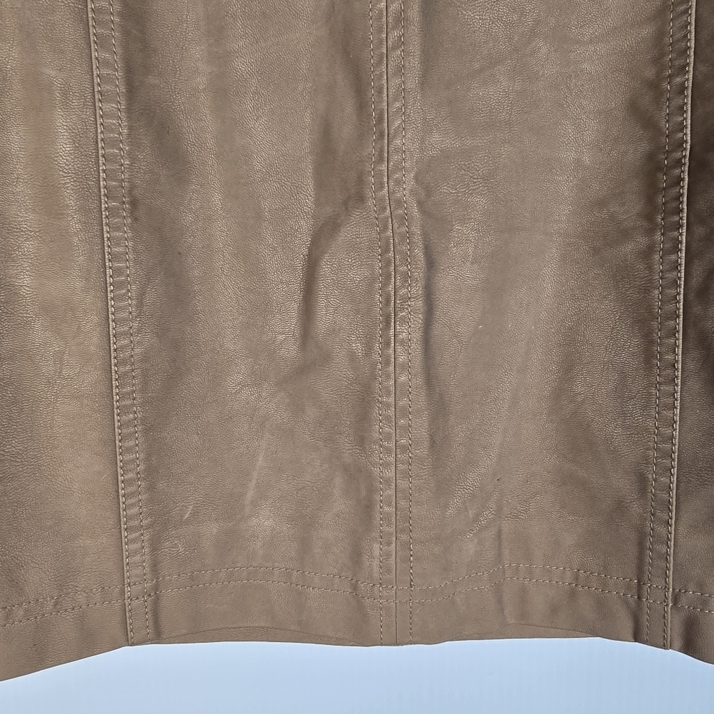 NWOT Free People Womwn's Modern Femme Vegan Suede Mini Skirt Size 4 Edgy Boho - Picture 6 of 13